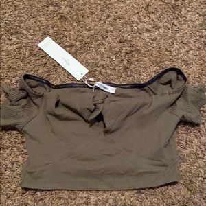 Knotted front crop top